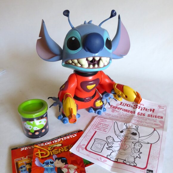 2002 HASBRO DISNEY LILO & STITCH EXPERIMENT 626 TALKING ACTION FIGURE (NEW)